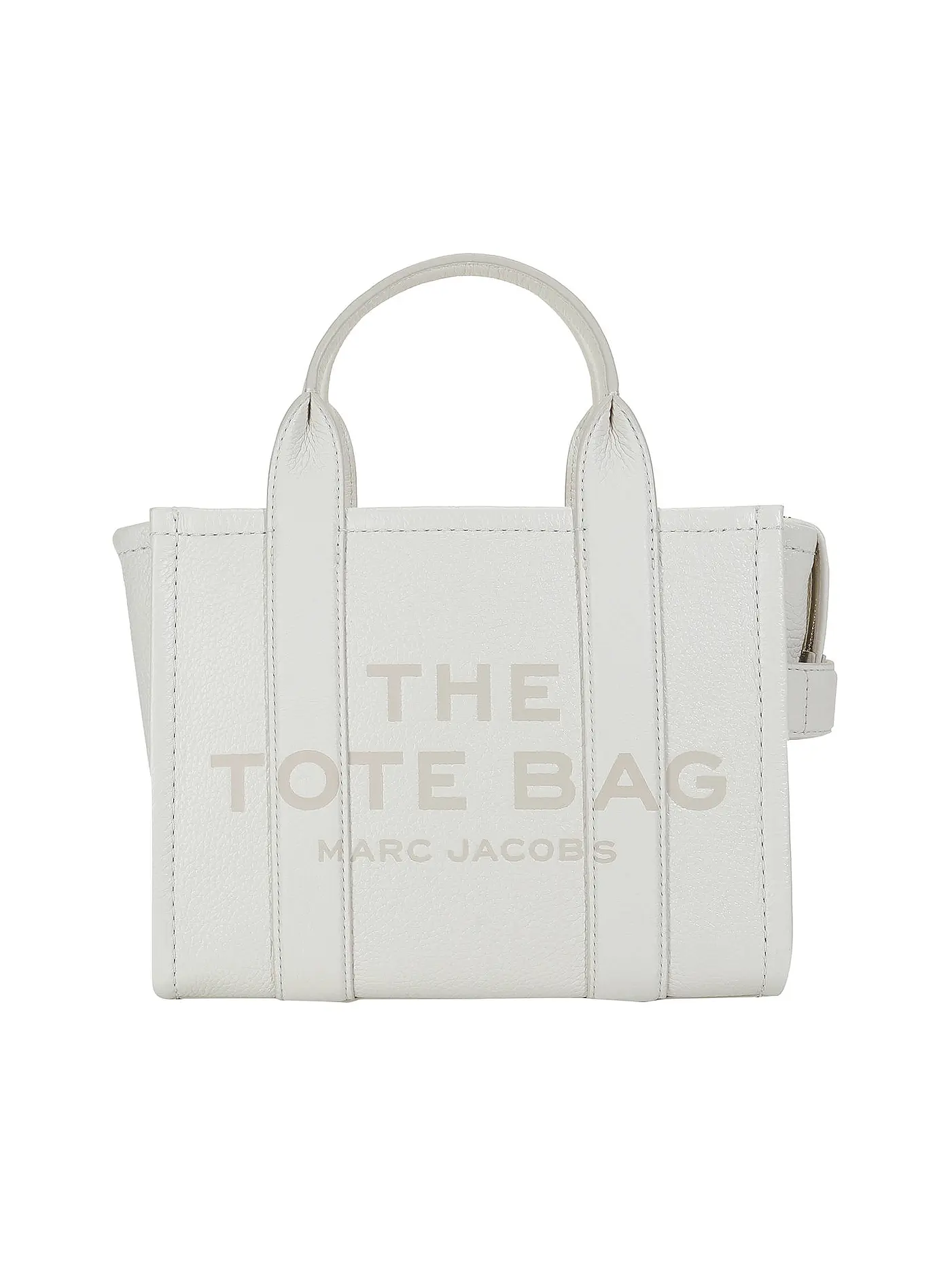 MARC JACOBS | Ledertasche - Tote Bag THE SMALL TOTE LEATHER | weiss